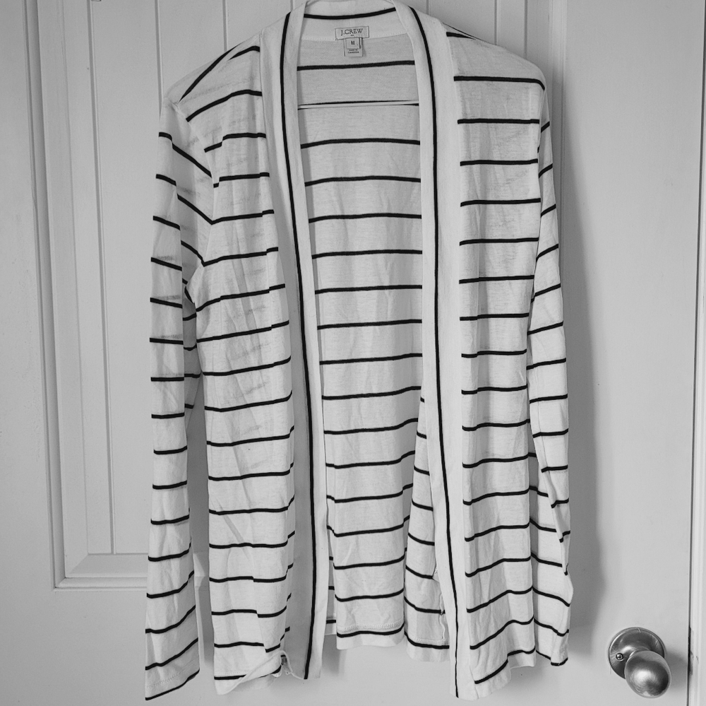 J. CREW Striped Lightweight Sweater